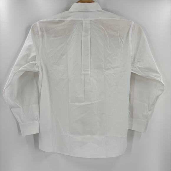 Brooks Brothers 17-34 White Long Sleeve Button Down Regent Fit Dress Shirt - Picture 5 of 5